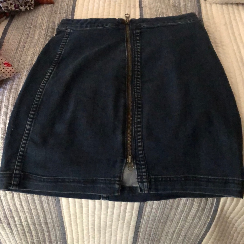 Free people denim skirt